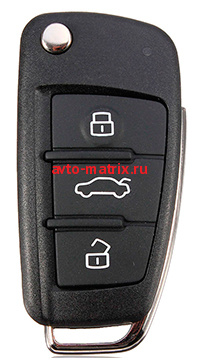 картинка Выкидной ключ Audi A4, RS4 с 2004-2008г. 433 MHz