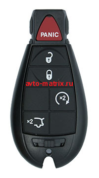 картинка Смарт ключ Chrysler (4 кнопоки+PANIC) США 315MHz