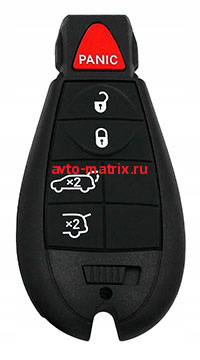картинка Смарт ключ Chrysler (4 кнопки+PANIC) США 315MHz