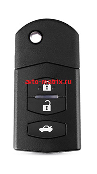 картинка Выкидной ключ Mazda 6 (2007 - 2013 года), 3 (2008 - 2013 года), 2 (с 2009 года), MX-5 (с 2005 года) 3 кнопки