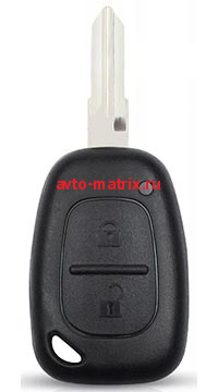 картинка Ключ Renault 2 кнопки Master 2005-2010гг. Twingo 2002-2007гг. Trafic 2004-2013гг. Kangoo 2003-2011гг. Clio